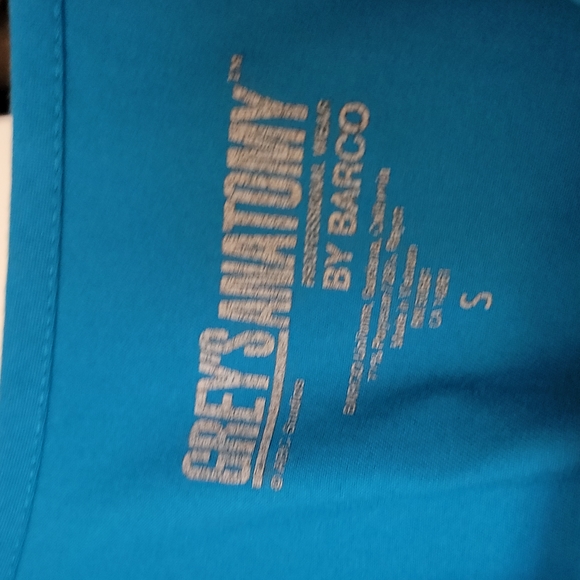 Sky Blue Grey's Anatomy Scrub Top - Picture 3 of 8